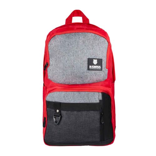 Mochila backpack Kswiss escolar rojo neo2broj