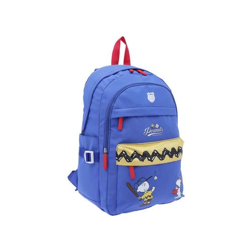 Mochila backpack Kswiss escolar peanuts morado peabsazu