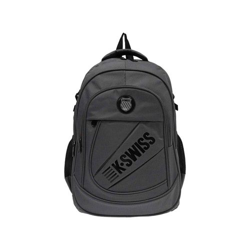 Mochila backpack Kswiss escolar gris stormoxf