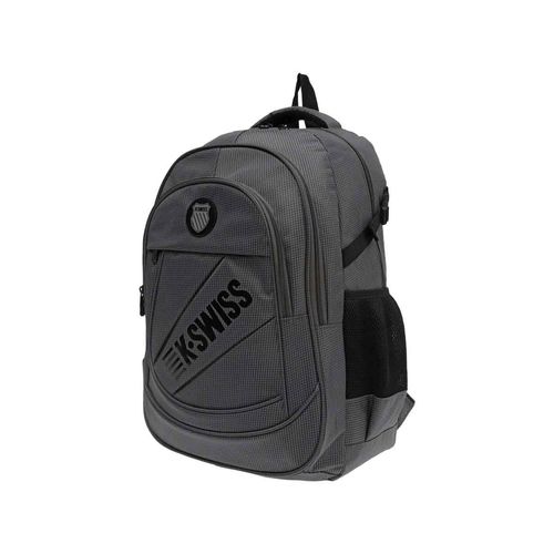Mochila backpack Kswiss escolar gris stormoxf