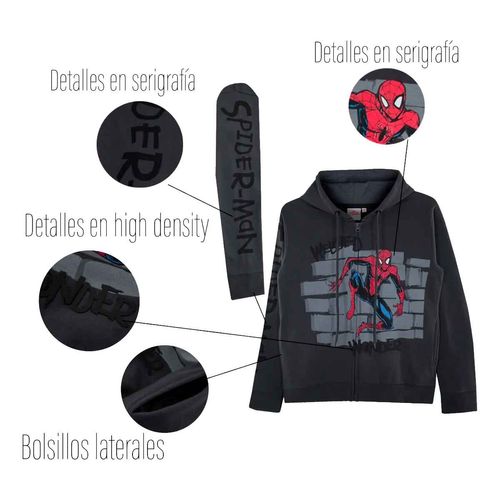 Sudadera Marvel gris para joven YKDCL11