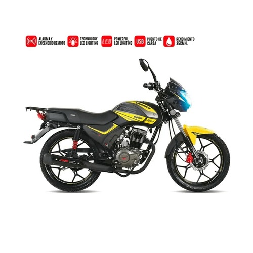 Motocicleta de trabajo Veloci amarillo syrius rs sport 200 CC 2026
