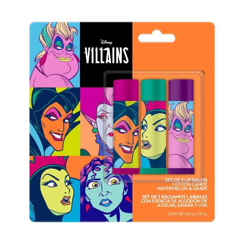 Set de bálsamos labiales Disney villanas multicolor dn.0227