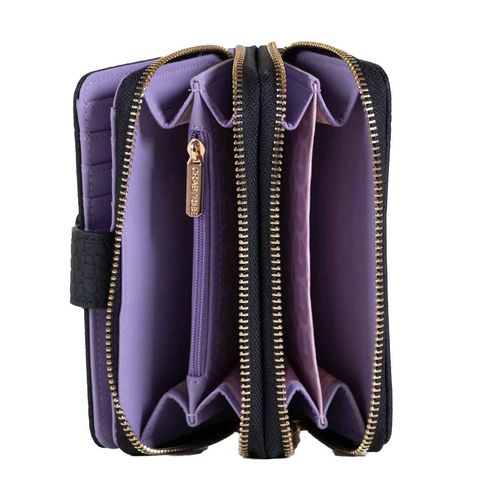 Cartera casual Crabtree para dama negro e3757