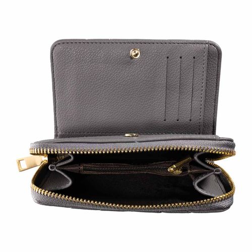 Cartera casual Lauren Handbags para dama gris wq1196
