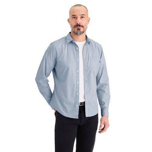 Camisa Dockers azul para caballero A4253-0079