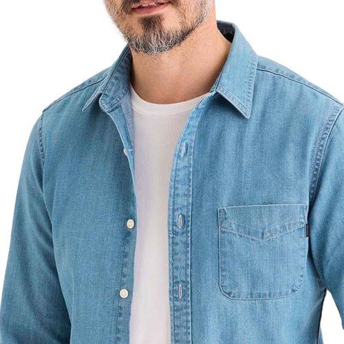 Camisa Dockers azul para caballero A1114-0172