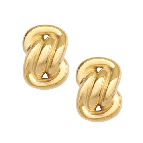 Aretes entrelazados Nuvi dorado ARE-719 D