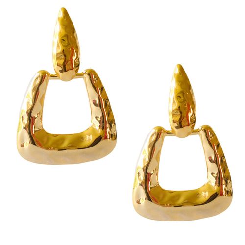 Aretes colgantes Nuvi dorado ARE-794 D