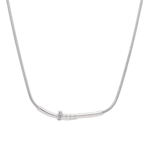 Collar largo Nuvi plateado COL-800 P