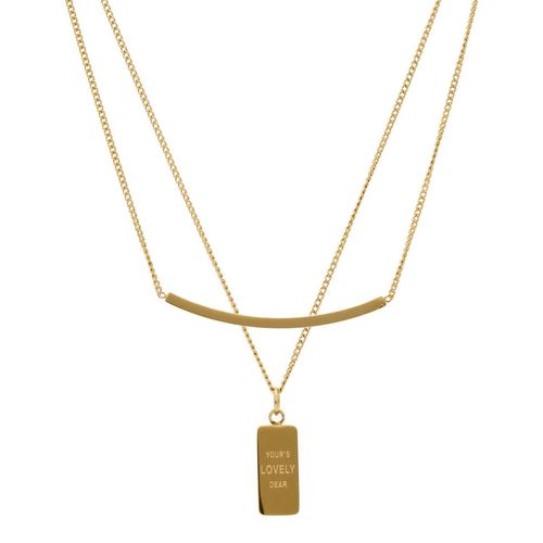 Gargantilla doble Nuvi dorado COL-781 D