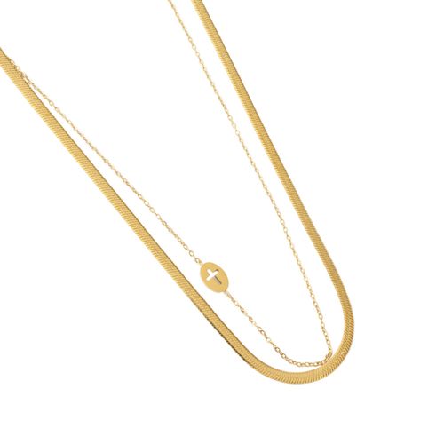 Gargantilla doble Nuvi dorado COL-786 D