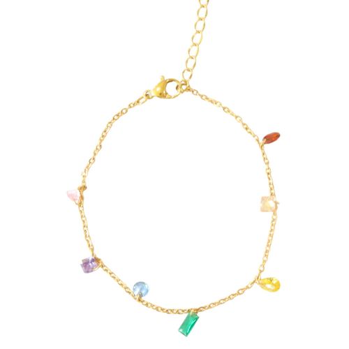 Pulsera con piedras Nuvi dorado PULS-948 D