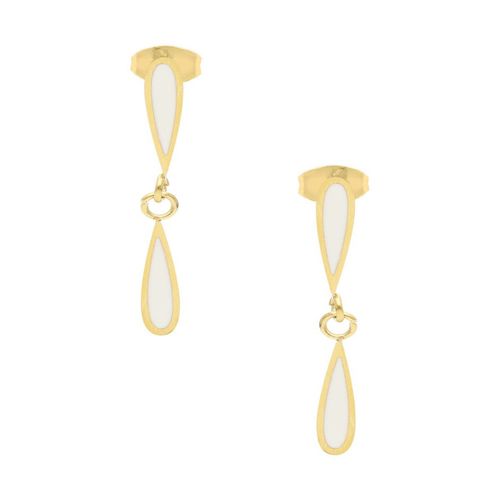 Aretes largos Nuvi dorado ARN-219 B