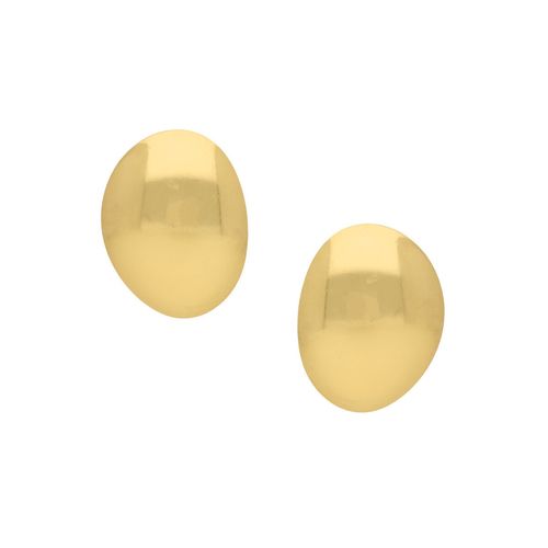 Aretes ovalados Nuvi dorado ARE-624 D