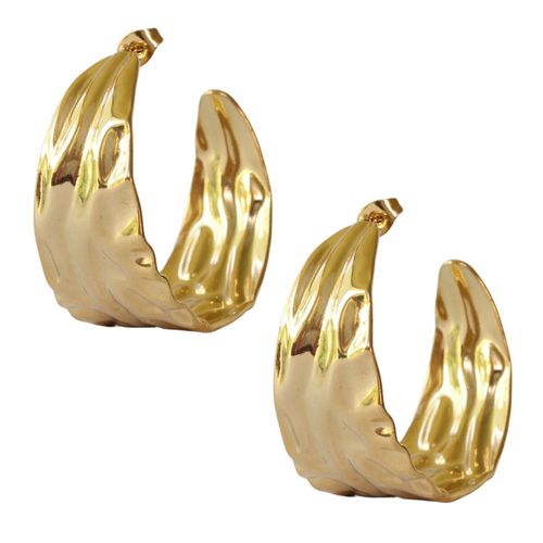 Aretes colgantes Nuvi dorado ARE-796 D