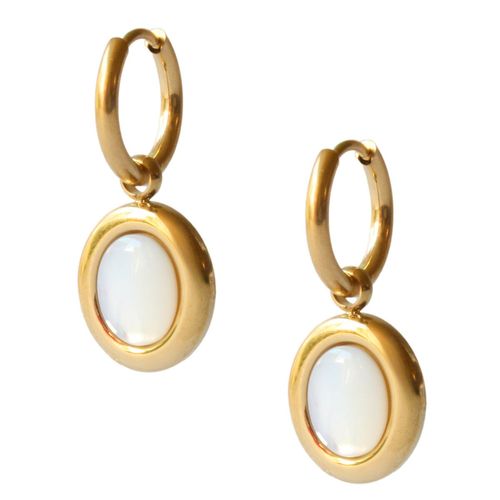 Aretes huggie Nuvi dorado ARE-810 D