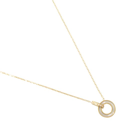 Collar con dije circular Nuvi dorado COL-889 D