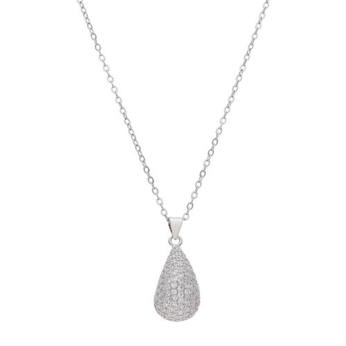 Collar con dije Nuvi plateado COL-686 P