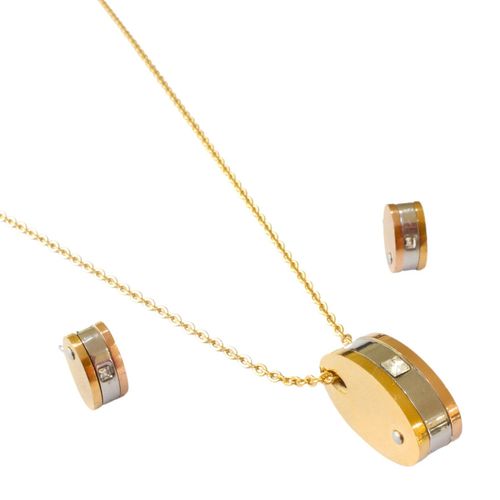 Juego de joyeria Nuvi dorado JUE-993 T