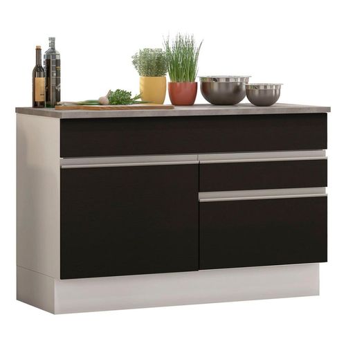 Gabinete bajo de tarja 120cm (con encimera) bn glamy