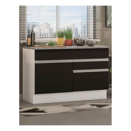 Gabinete bajo de tarja 120cm (con encimera) bn glamy