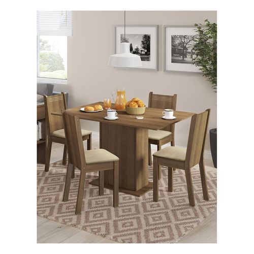 Juego de comedor Madesa con 4 Sillas mc lexy