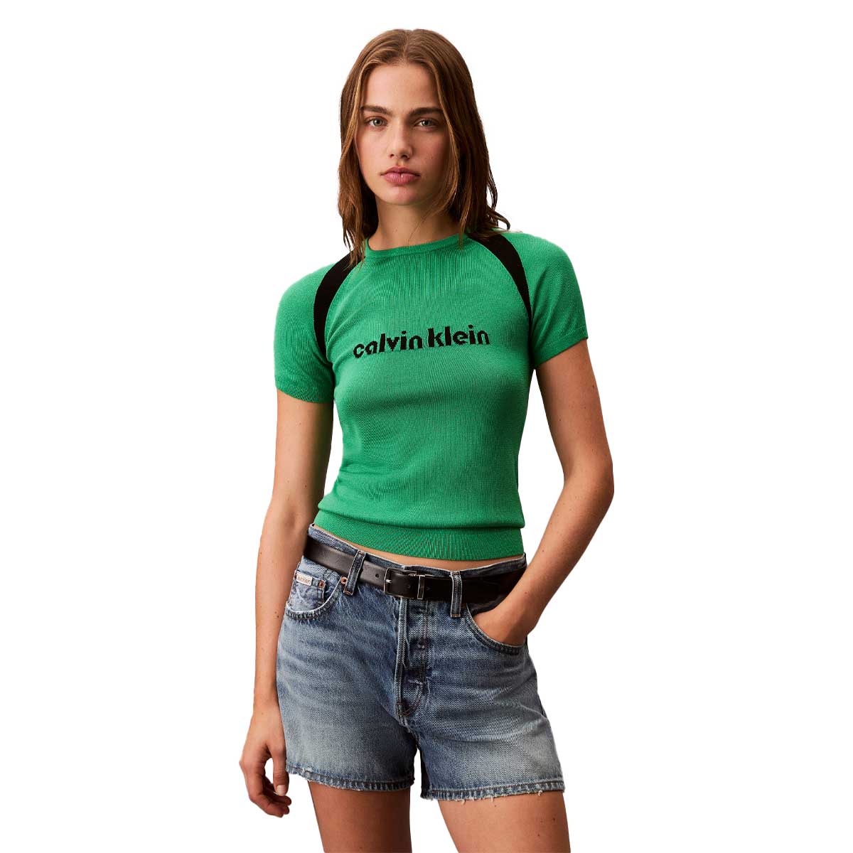 Cuello Redondo Calvin Klein Mujer Playeras Playera Calvin Klein