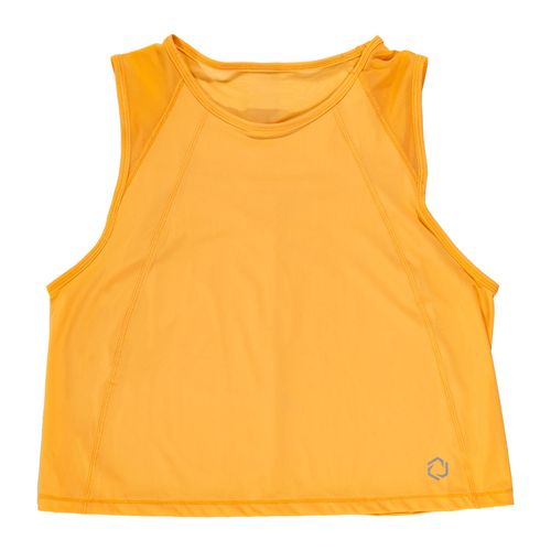 Playera deportiva Hexagon naranja para dama AOSPD064