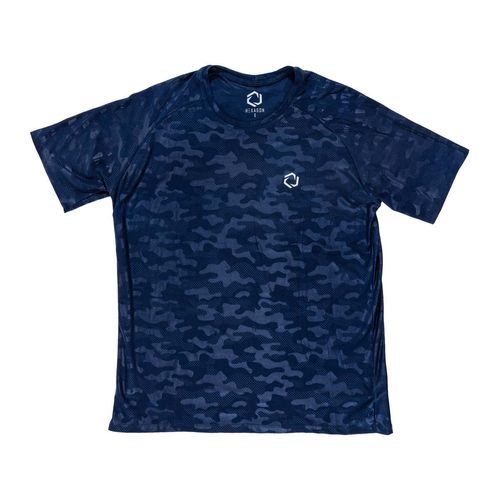 Playera deportiva Hexagon azul para caballero T907