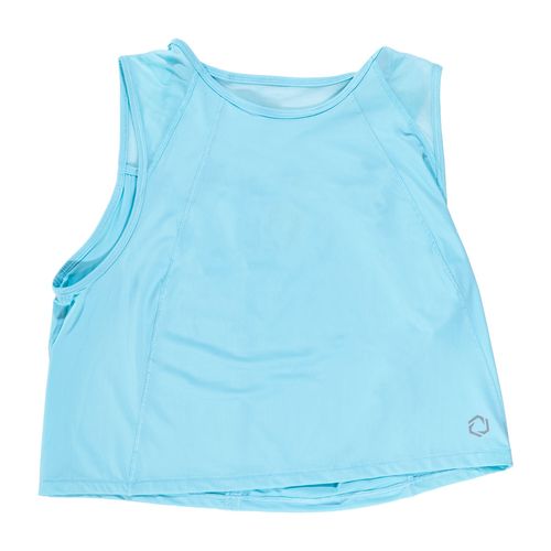 Playera deportiva Hexagon azul para dama AOSPD065