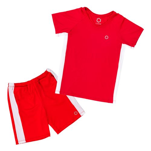 Conjunto deportivo Hexagon Kids rojo para niño N13