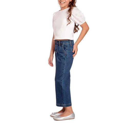 Pantalón de mezclilla Balam azul para niña BLK7150