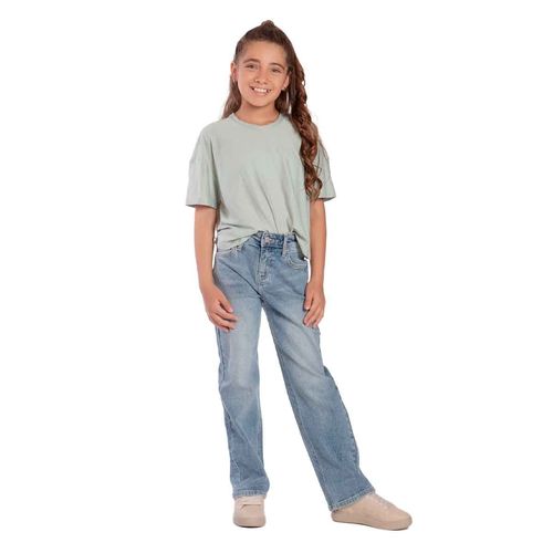 Pantalón de mezclilla Balam azul para niña BLK7117