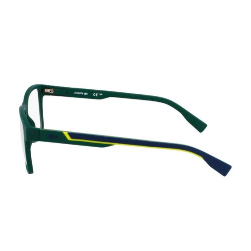 Lentes oftálmicos Lacoste para caballero rectangular verde l2707