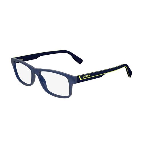 Lentes oftálmicos Lacoste para caballero rectangular azul l2707n