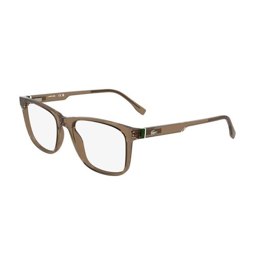 Lentes oftálmicos Lacoste para caballero rectangular café l2974