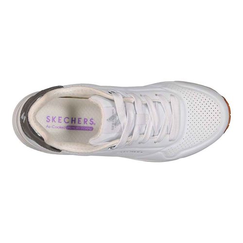 Tenis casual Skechers blanco para niña 310545LWSL