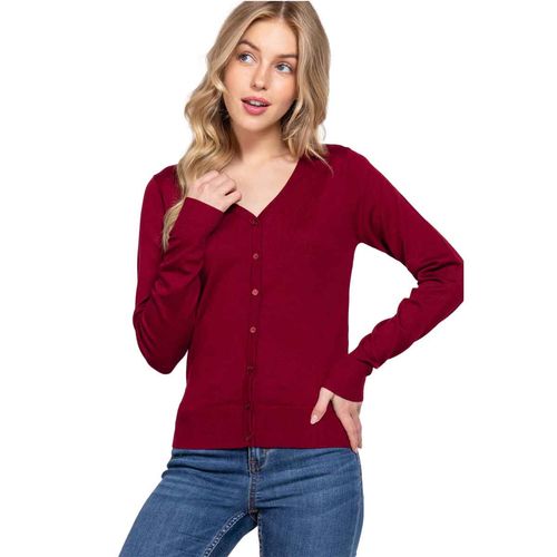 Suéter Active Usa tinto para dama SW13661