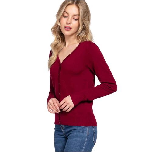 Suéter Active Usa tinto para dama SW13661