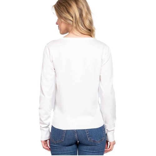 Suéter Active Usa blanco para dama SW13661