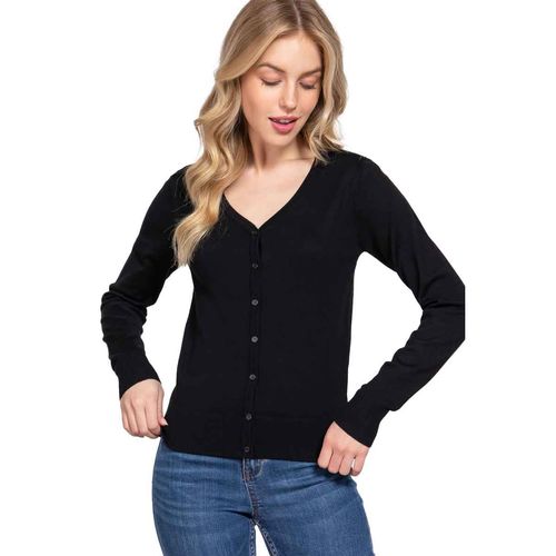 Suéter Active Usa negro para dama SW13661