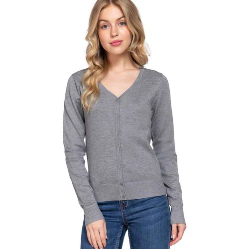 Suéter Active Usa gris para dama SW13661