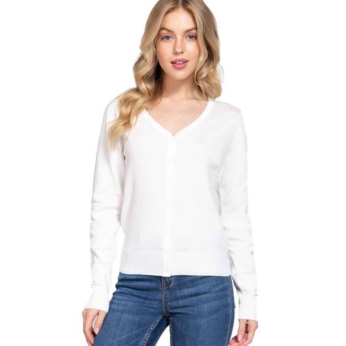 Suéter Active Usa blanco para dama SW13661