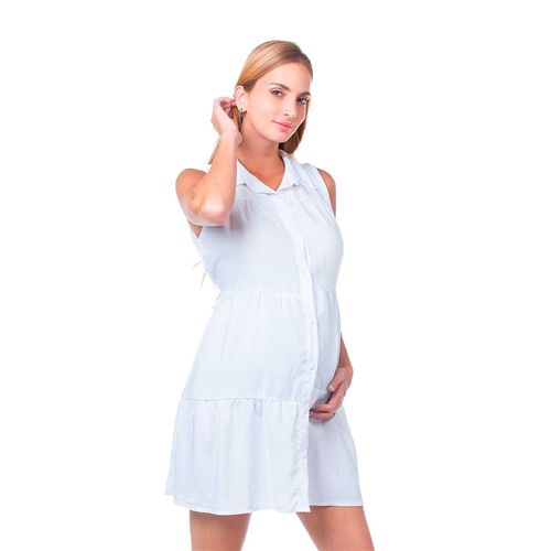 Vestido de maternidad blanco Mam Maternity Clothi 241
