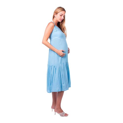 Vestido de maternidad Mam Maternity Clothi azul 6003