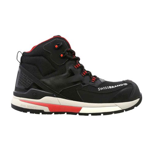 Bota de trabajo Swissbrand negro para caballero 654