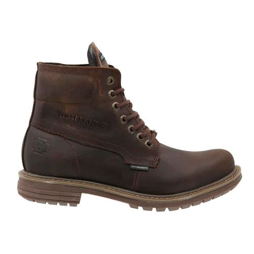 Bota casual Swissbrand café para caballero 361
