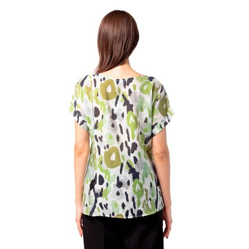 Blusa Stop verde para dama 27932