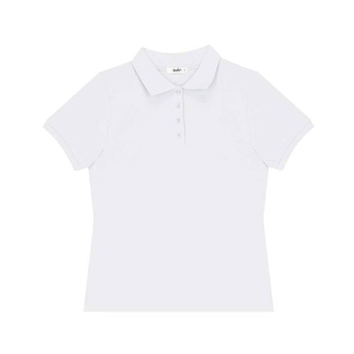 Playera tipo polo Austin blanco para dama AC73391